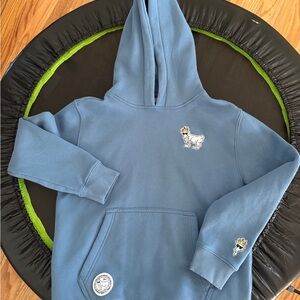 Cozy Blue Kids YXL Goat Hoodie